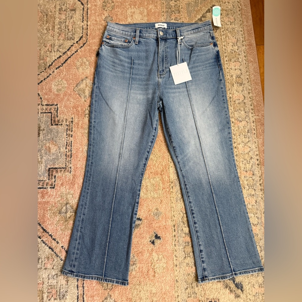 PISTOLA LENON High Rise Boot Cut  Blue Women's Jeans